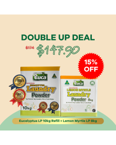 Double Up Deal - Eucalyptus 10kg + Lemon Myrtle 8kg
