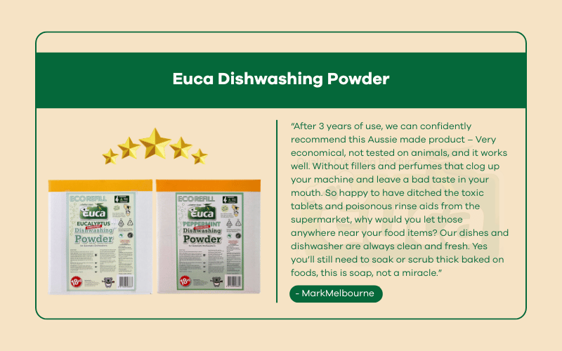 Euca Dishwashing Powder review