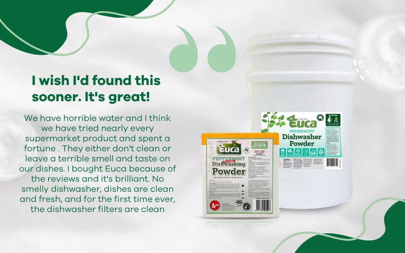 Euca Peppermint Dishwashing Powder Review