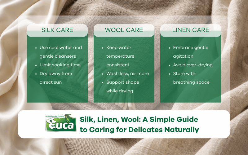 Silk, Linen, Wool: A Simple Guide to Caring for Delicates Naturally