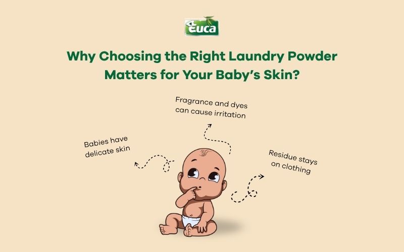 Why Choosing the Right Laundry Powder Matters for Your Baby’s Skin?