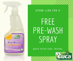 Free Euca Pre-Wash Spray Eco-Cleaning Product Offer