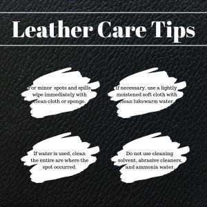 Leather care tips